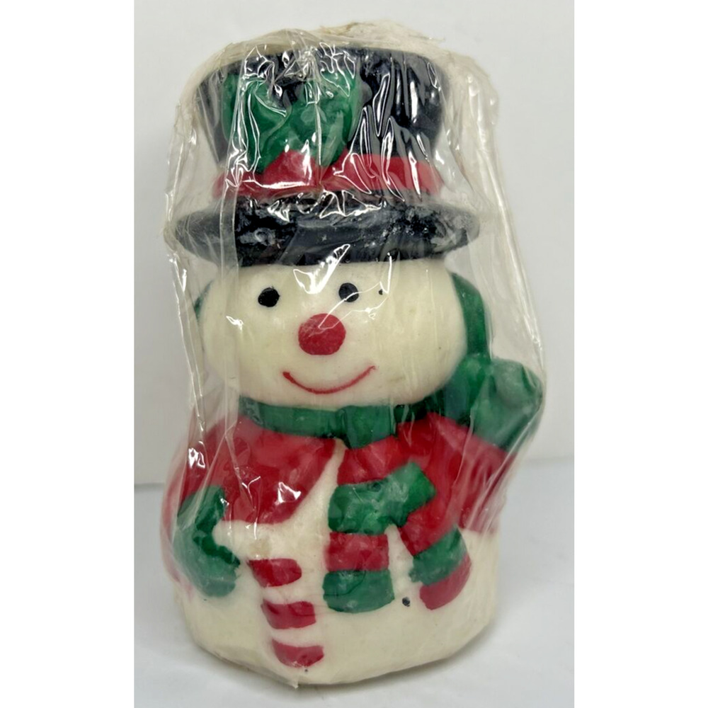 Vintage Robert Alan Snowman Candle New in Packaging 4" SKU H630